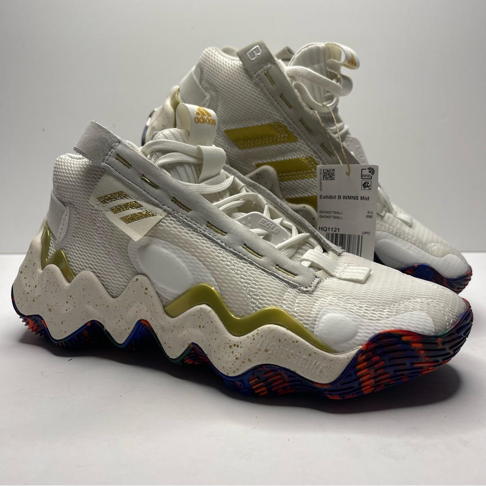 adidas Women's Exhibit B Candace Parker Mid Basketball Shoes size.7 wome…
